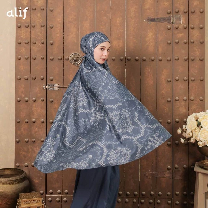Product image [BEST SELLER] ALIF ISPARTA COLLECTION MUKENA MINI MOTIF PARASUT PREMIUM KOREA TRAVEL all variant ORION BLUE
